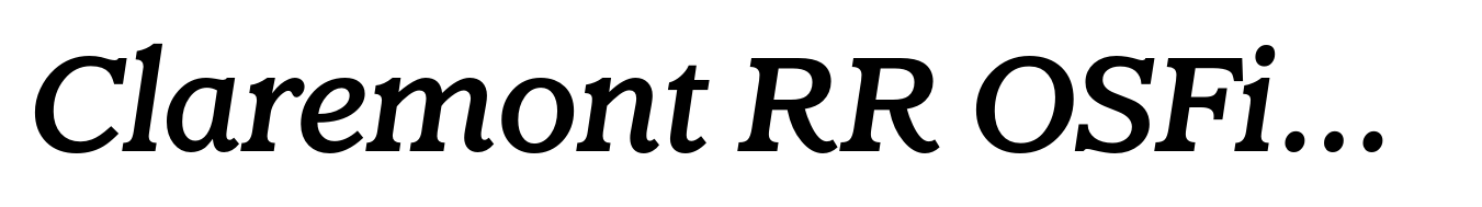 Claremont RR OSFigs Medium Italic